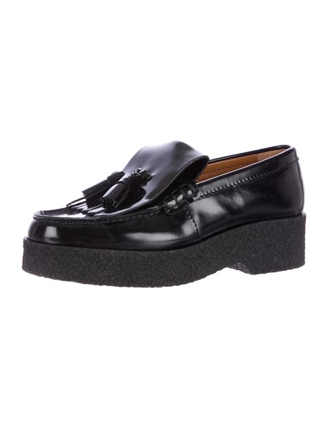 celine brown loafer|celine platform loafers.